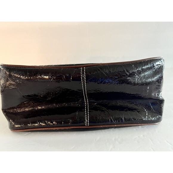 Luxury Designer Robert Donini Black & Brown Leather Shoulder Handbag M/I Italy - Picture 8 of 9